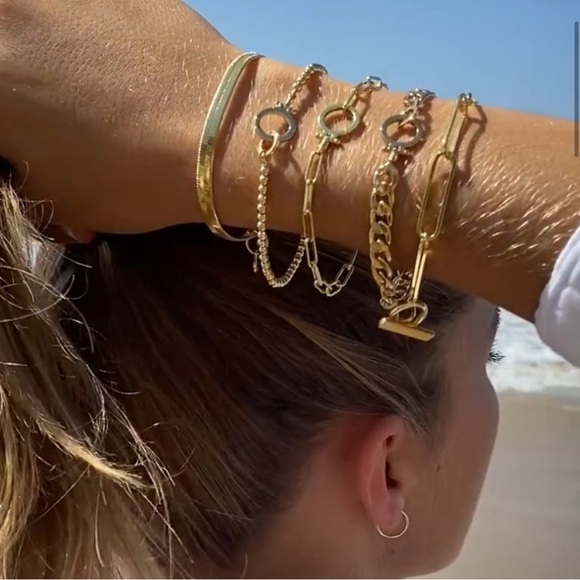 Gorjana Harper Paperclip Chain Bracelet - Picture 2 of 4